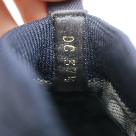 Christian Dior Walk'n' Sneakers Navy Oblique Technical Mesh Size 37.5 - Picture 10 of 11